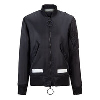 Men's Off-White Nylon Back logo Jacket Black OMEA026F175780171001