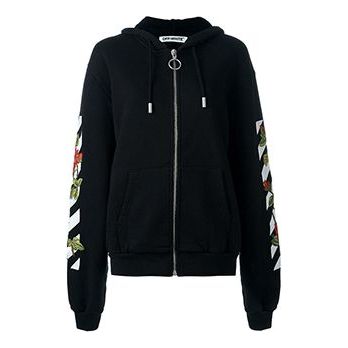 (WMNS) Off-White Flowers Printed Black OWBB011F161921281088