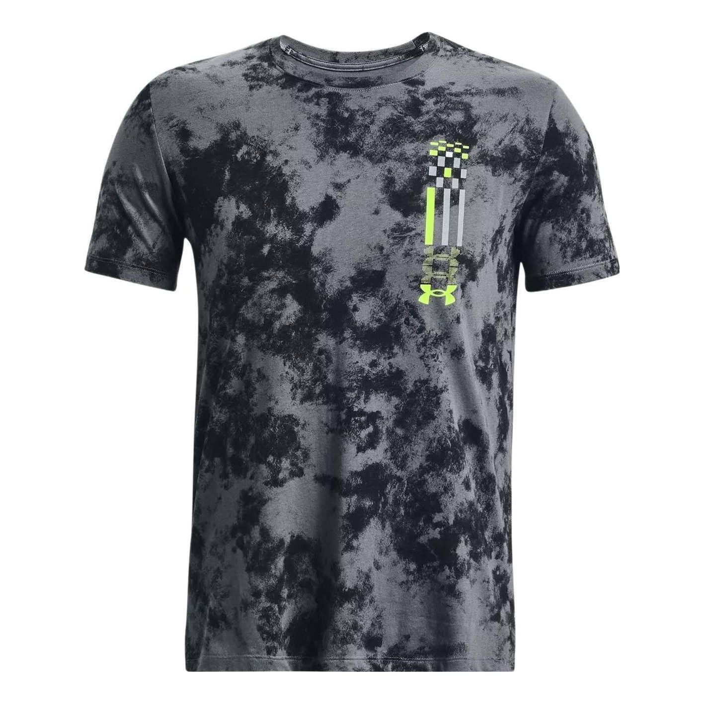 Under Armour Run Anywhere Short Sleeve T-Shirt 'Grey Neon Green' 1377852-012