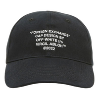 Men's Off-White Logo Alphabet Printing Black Cap CAP-18534550