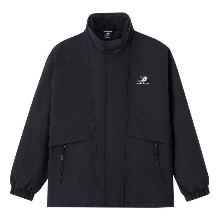 New Balance Logo Print Sport Jacket Asia Sizing 'Black' AMJ31305-BK