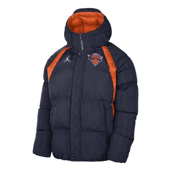 Air Jordan New York Knicks CityEdition Courtside Jacket NBA Puffer Jacket 'Blue' DX7966-419