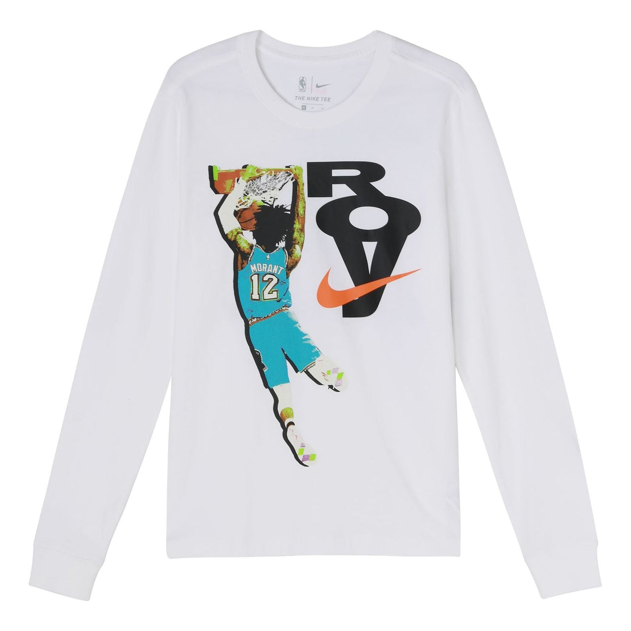 Nike Morant Printing Casual Sports Long Sleeves White DN2500-100