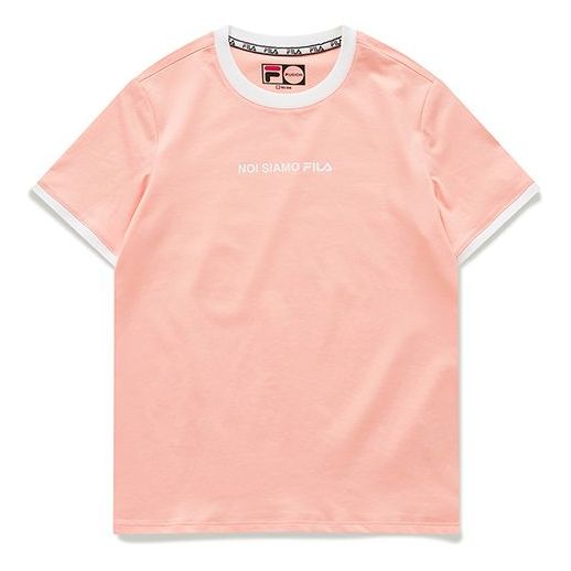 (WMNS) FILA FUSION KKI, Short Sleeve Pink Red T11W021110F-LP