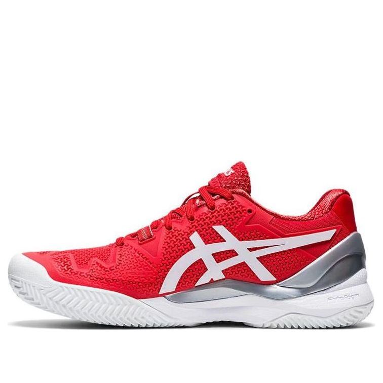 (WMNS) ASICS Gel Resolution 8 Clay 'Fiery Red White' 1042A070-601