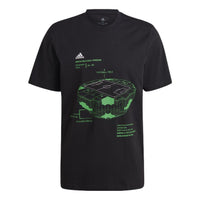 adidas x LEGO Crossover Soccer/Football Casual Sports Short Sleeve Japanese version Black HA0926