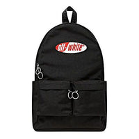 Off-White Red White Logo Multiple Pockets backpack schoolbag Black OMNB003S19D360061020