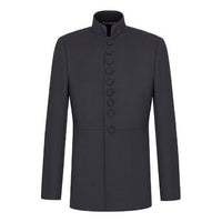Men's DIOR FW21 Embroidered Wool Twill Suit Jacket Navy Blue 143C229A4739-C540