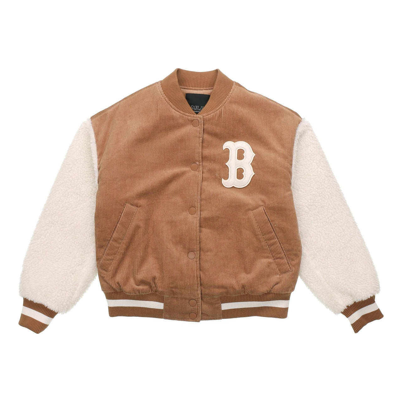 MLB Boston Red Sox corduroy baseball uniform Jacket Unisex Brown 31JPF6061-43B