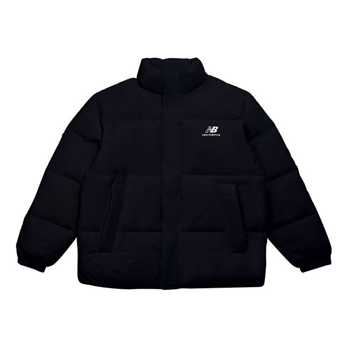 New Balance Logo Print Down Jacket Asia Sizing 'Black' AMJ24359-BK