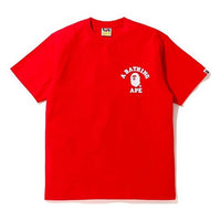Men's BAPE SS20 Classic Ape Head Short Sleeve Red 0ZXTEM110009E