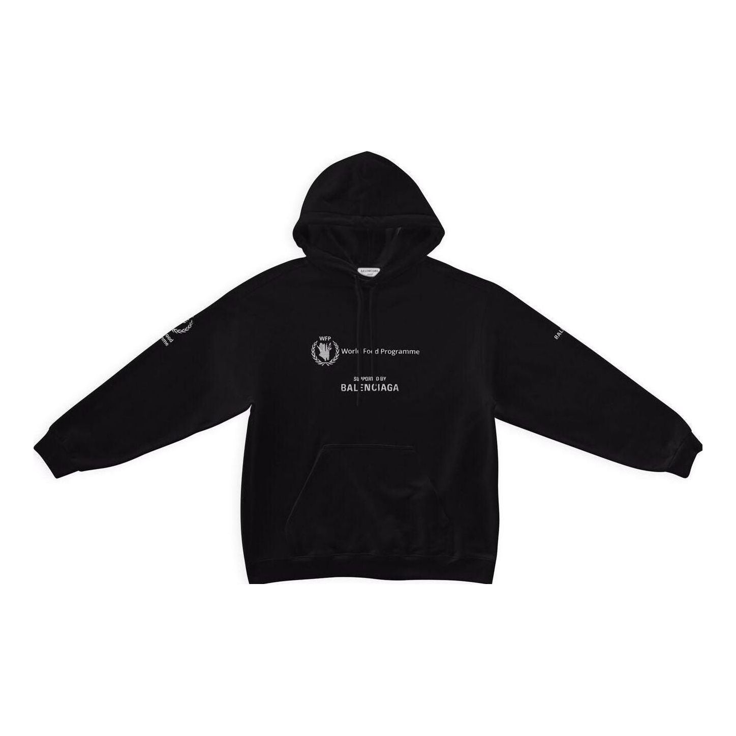Balenciaga x WFP Hoodie Medium Fit 'Black' 600583TMVL11070