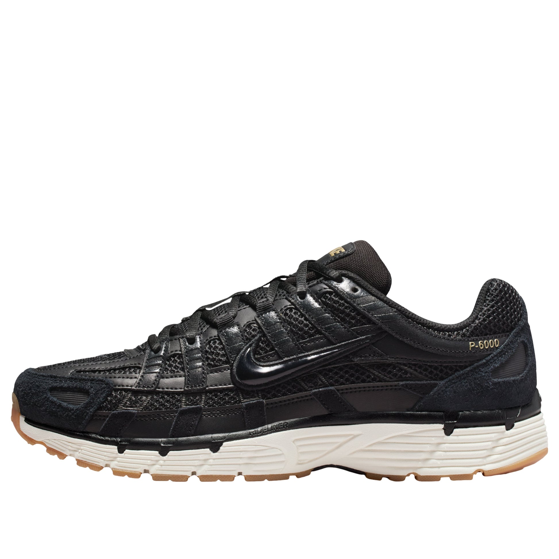 Nike P-6000 Suede 'Black Metallic Gold Grain Sail' HF0015-001
