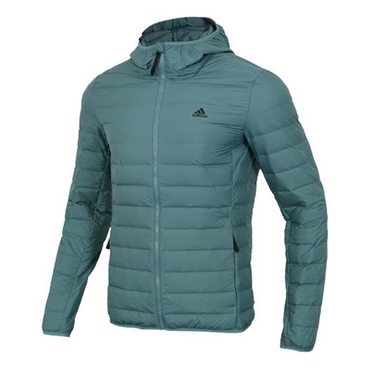 adidas Outdoor protection against cold Stay Warm Sports hooded down Jacket Green CY8736