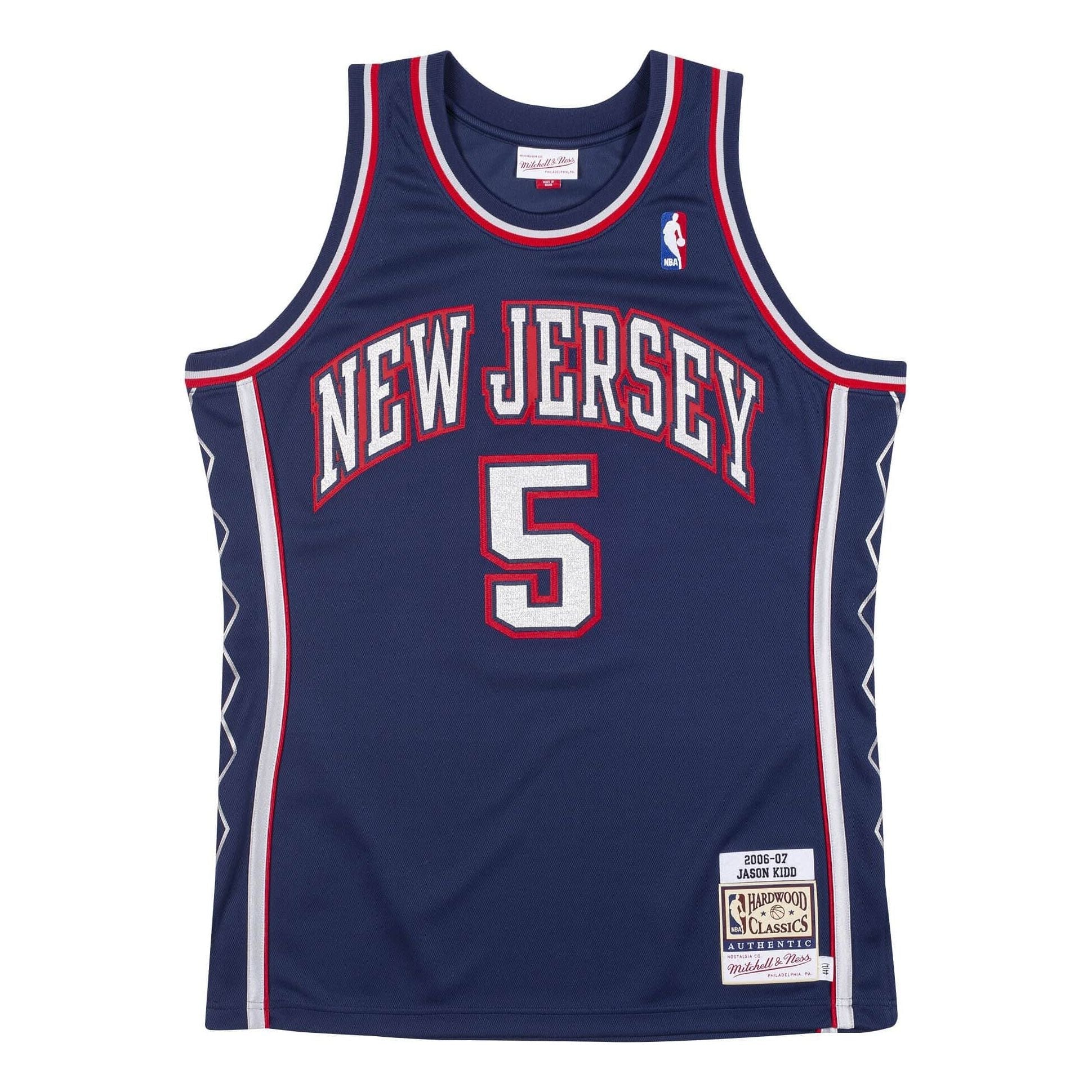 Mitchell & Ness x NBA New Jersey Nets 2006-07 Jerseys 'Jason Kidd 5' AJY4AC19094-NJNNAVY06JKI