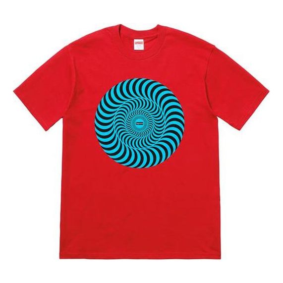 Supreme SS18 Spitfire Classic Swirl Red Tee SUP-SS18-450