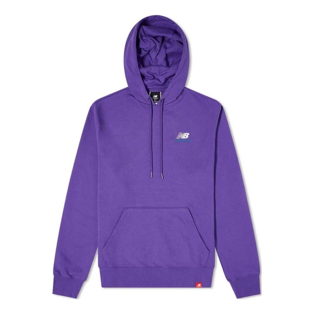 New Balance Essentials Embroidered Hoodie Asia Sizing 'Purple' MT11550-PRP