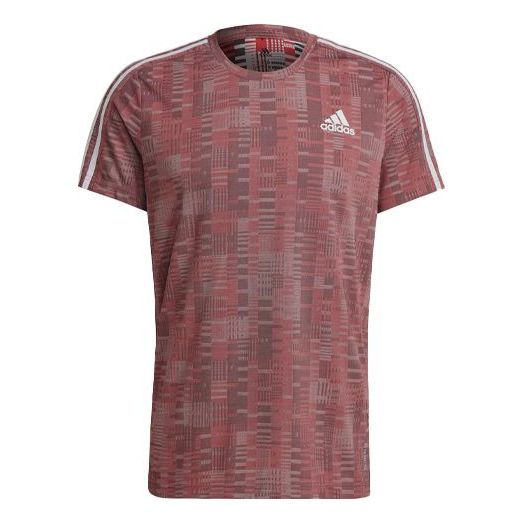 adidas Logo Short Sleeve Men's Red GK5322