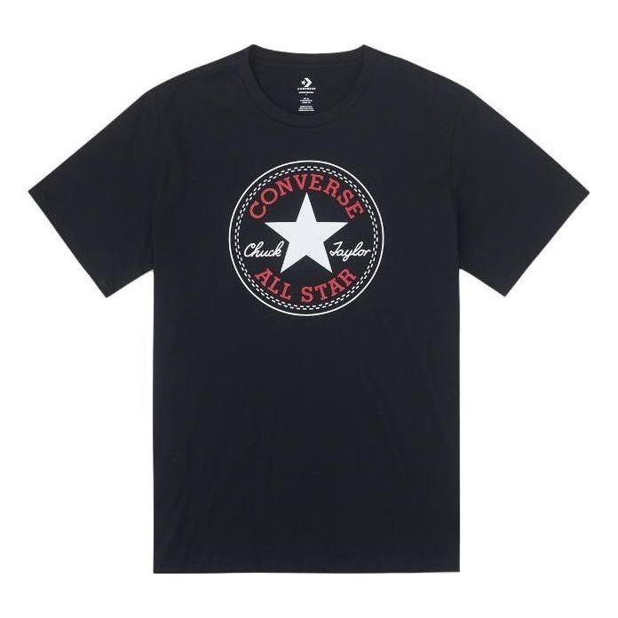 Converse Go-To All Star Patch Standard Fit T-Shirt Asia Sizing 'Black' 10025459-001