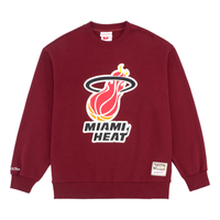 Mitchell & Ness x NBA Miami Heat Logo Sweatshirt 'Red' MNJYFWHD23092002-RED