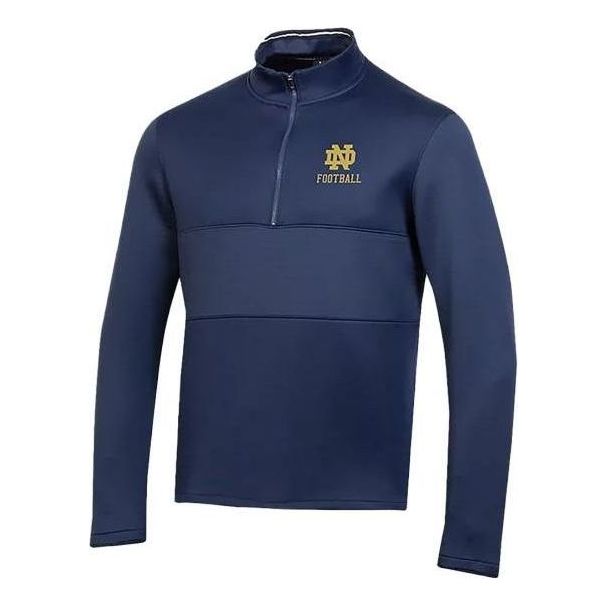 Under Armour University of Notre Dame 1/4 Zip Sweatshirt 'Navy Blue' 5122315-410