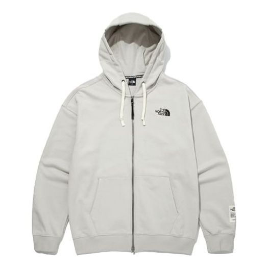 THE NORTH FACE FW21 Logo Full Zip Hooded Jacket 'Grey' NJ5JM52B