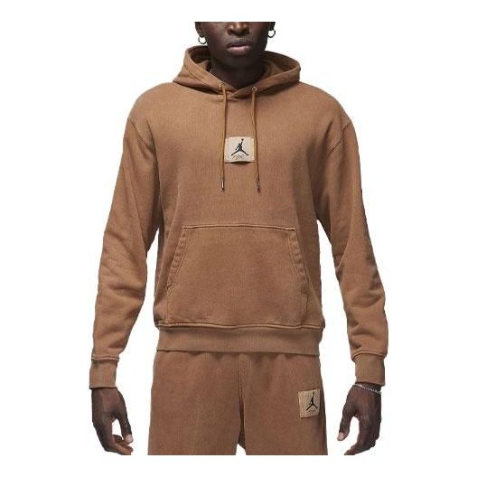 Air Jordan Statement Fleece Washed Pullover Hoodie 'Light British Tan' FB7290-281