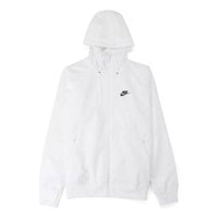 Nike Casual Sports Running hooded Long Sleeves Jacket White AR2191-121