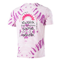 Nike Tie Dye Printing Sports Round Neck Short Sleeve Pink CZ9892-663