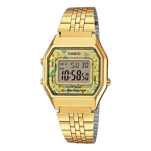 CASIO Waterproof Quartz Analog Unisex Mens Gold Digital LA680WGA-9C