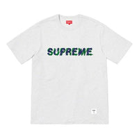 Supreme SS19 Shatter Tee Ash Grey Logo Tee SUP-SS19-010