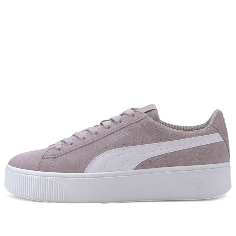 (WMNS) PUMA Vikky Stacked Grey 'Pink Blue' 369144-13