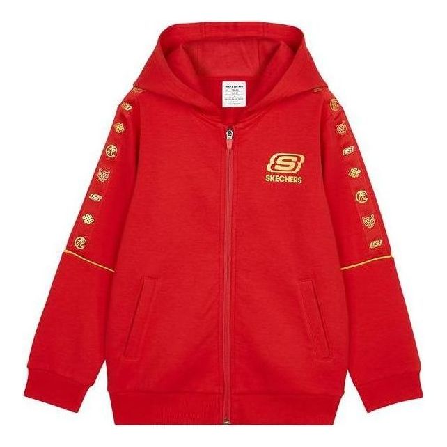 (GS) Skechers CNY Series Graphic Jacket 'Red Yellow' L122B049