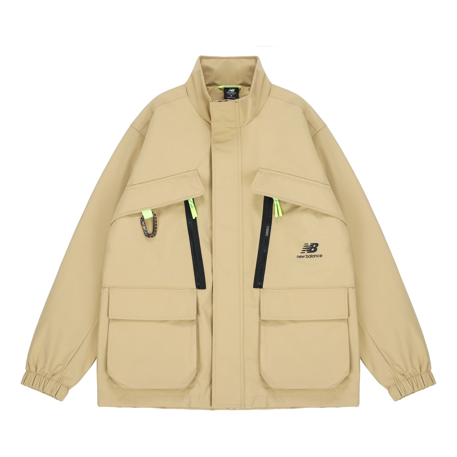 New Balance Men's New Balance Fleece Lined Stay Warm Woven Sports Jacket Khaki AMJ21357-MS