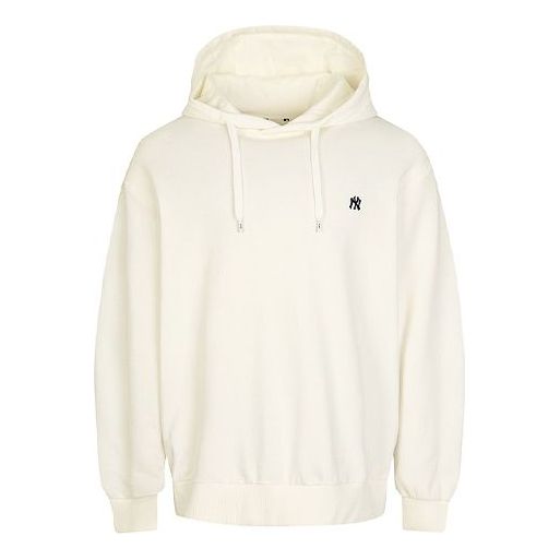 MLB Embroidered Small Label Logo hooded Loose Embroidered Athleisure Casual Sports Long Sleeves Unisex White 31HD01941-50I
