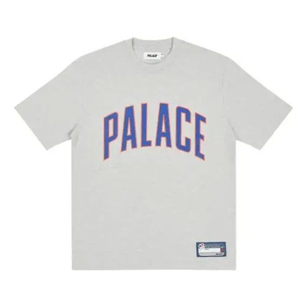 PALACE Sportini grey Marl Classic Large Logo Round Neck Short Sleeve Gray T-Shirt P20ES078