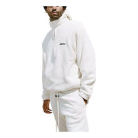 FOG Essentials SS20 Logo Half Zipper Long Sleeves White FOG-SS20-111