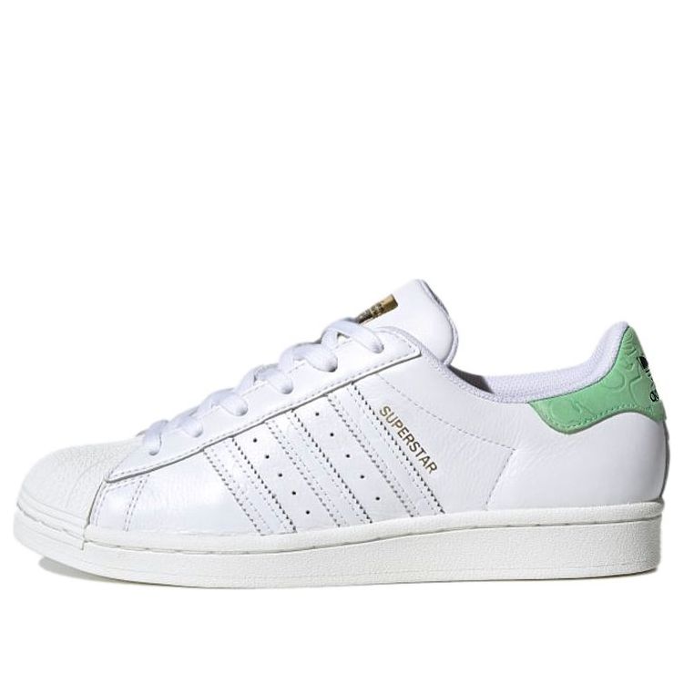 (WMNS) adidas originals Superstar 'White Green' FW3571
