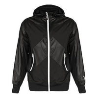 Men's KENZO SS21 Long Sleeves Hooded Jacket Black FB55BL1511NG-99