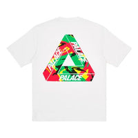 PALACE Back Logo Printing Round Neck Short Sleeve Unisex White PAL-FW20-521