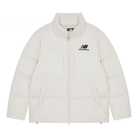 New Balance Short Down Jacket Asia Sizing 'White' 5PB43053-CRE
