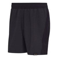 Men's adidas Solid Color Splicing Casual Straight Printing Shorts Black HD3575