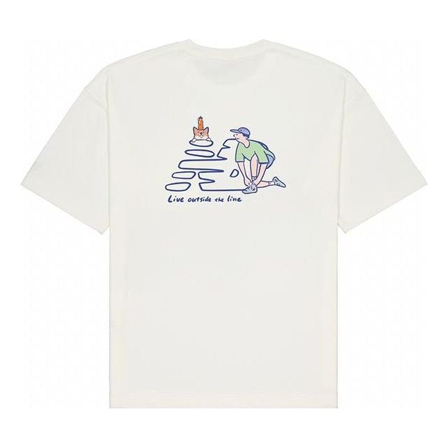 New Balance Illustration T-shirt Asia Sizing 'White' NEE26041-IV