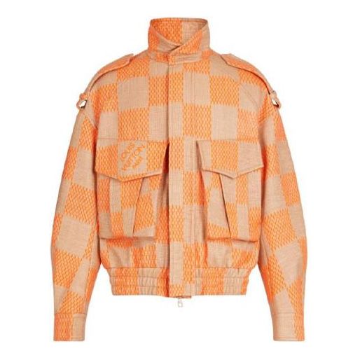 LOUIS VUITTON LV SS21 Damier Checkered Long Sleeve Jacket For Men Brown 1A8PMT