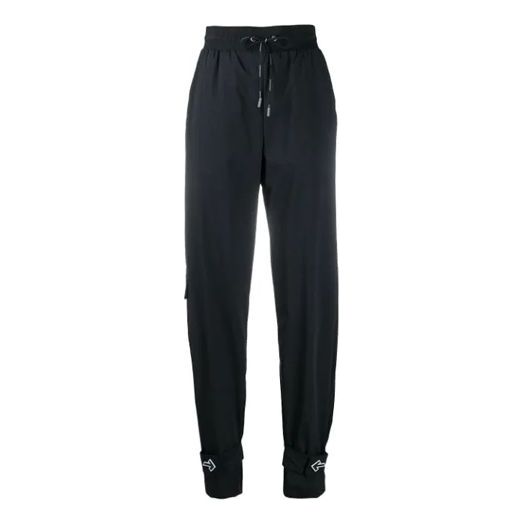 (WMNS) Off-White Sports Pants/Trousers/Joggers Black OWCA079E20FAB0011000