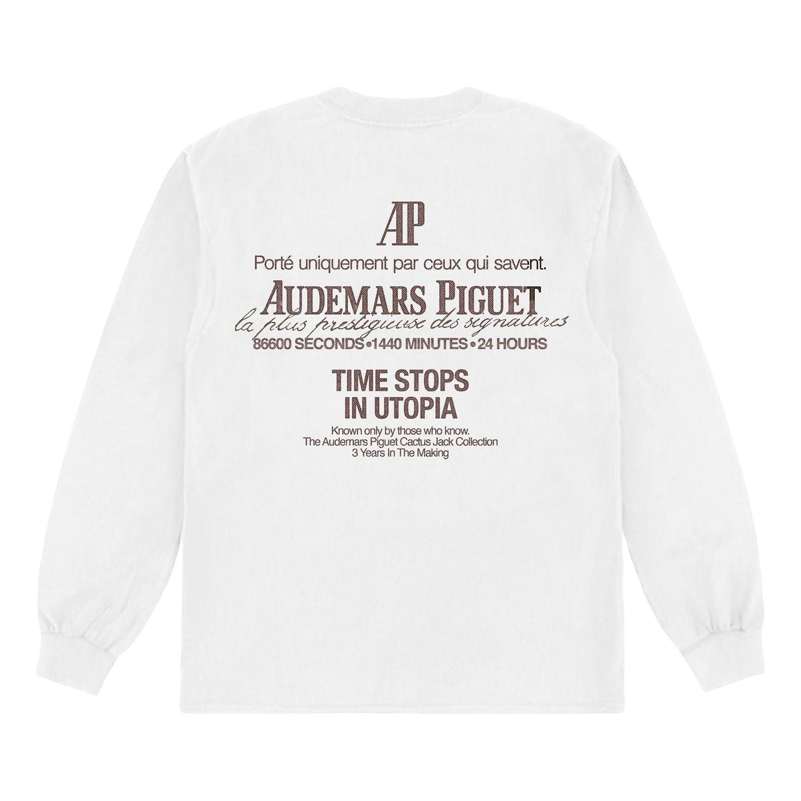 Travis Scott CJ x Audemars Piguet Utopia T-Shirt 'White' CJAP-LS08