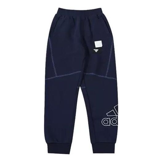 (PS) adidas Outlined Logo Joggers 'Navy White' HM5234