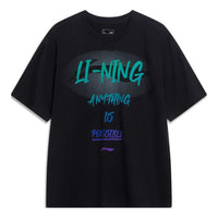 Li-Ning Anything Is Possible Graphic T-shirt 'Black' AHST547-2