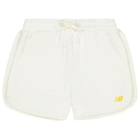 (WMNS) New Balance High-Rise Shorts With Placement Brand Logo Asia Sizing 'White' AWS41336-CIC