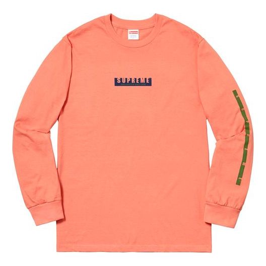 Supreme FW18 1994 LS Tee Terra Cotta Logo Tee SUP-FW18-061